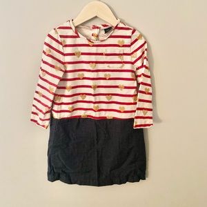 Baby Gap Long Sleeve Heart Dress